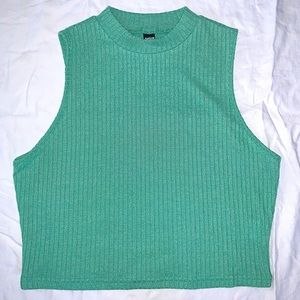 Mock Neck Crop Top